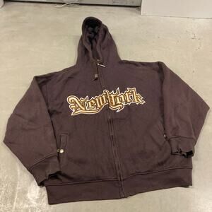 vintage y2k New York skate hoodie